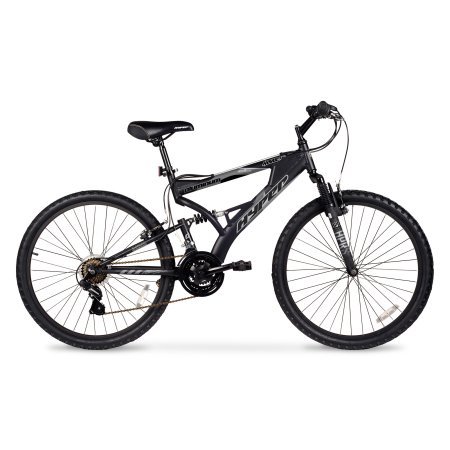 26″ Hyper Havoc Full Suspension Men’s Mountain Bike, WMA-102605, Black