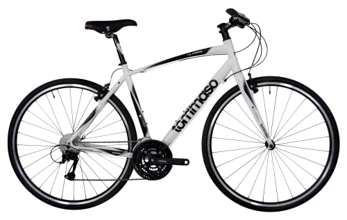 Tommaso La Forma Lightweight Aluminum Hybrid Bike -White/Black – XS