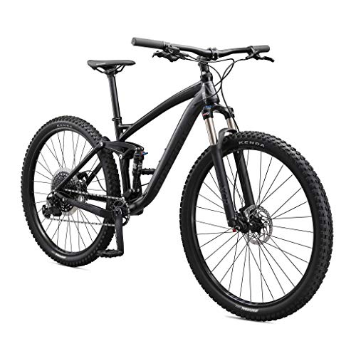 Mongoose Salvo Comp Adult Mountain Bike, 29-inch Wheels, 12-Speed Trigger Shifters, Lightweight Alumminum Small Frame, Hydraulic Disc Brakes, Black